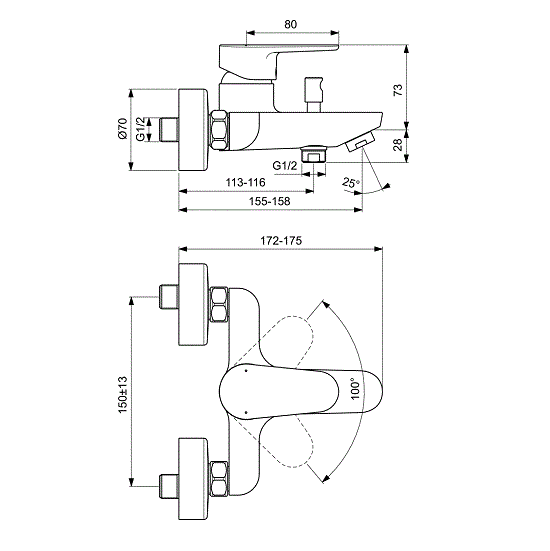 BATERIE CADA/DUS CERAFINE O SILK BLACK